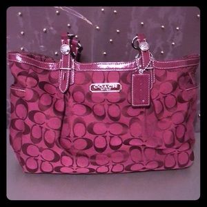 Coach burgundy purse